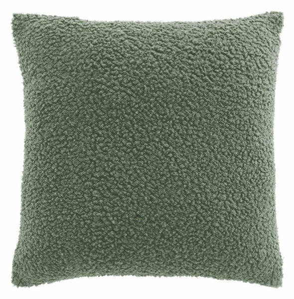 Διακοσμητική Μαξιλαροθήκη Μπουκλέ (40x40) L-C Woolen Sauge 1612919