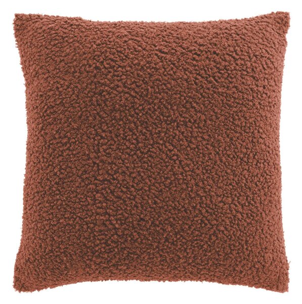 Διακοσμητική Μαξιλαροθήκη Μπουκλέ (40x40) L-C Woolen Terracotta 1612920