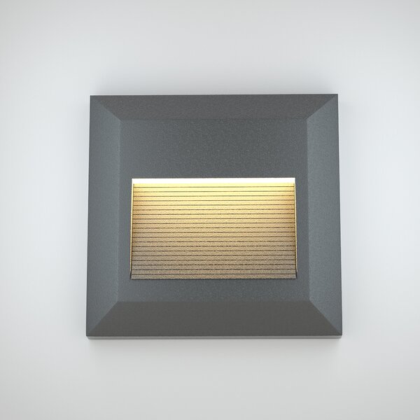 It-Lighting Salmon LED 2W 3CCT Outdoor Wall Lamp Anthracite CCT D:12.4cmx12.4cm (80201840)