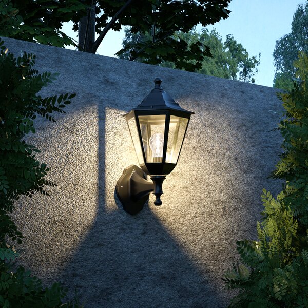 It-Lighting Redfish 1xE27 Outdoor Wall Lamp Black D:36cmx23.5cm (80202614)