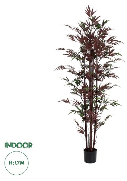 GloboStar® Artificial Garden BLOODLEAF BAMBOO 20039 Τεχνητό Διακοσμητικό Φυτό Αιματόφυλλο Μπαμπού Υ170cm