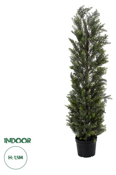 GloboStar® Artificial Garden LEMON CYPRESS 20152 Τεχνητό Διακοσμητικό Φυτό Λεμονόκυπάρισσο Υ150cm