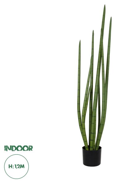 GloboStar® Artificial Garden SANSEVIERIA CYLINDRICA 20210 Τεχνητό Διακοσμητικό Φυτό Σανσεβιέρια Υ120cm