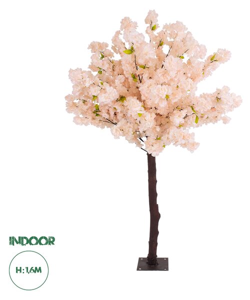 GloboStar® Artificial Garden SALMON CHERRY BLOSSOM TREE 20139 Τεχνητό Διακοσμητικό Δέντρο Σομόν Κερασιά Υ160cm