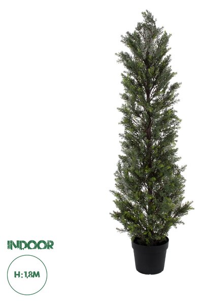 GloboStar® Artificial Garden LEMON CYPRESS 20153 Τεχνητό Διακοσμητικό Φυτό Λεμονόκυπάρισσο Υ180cm