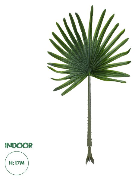 GloboStar® Artificial Garden SERENOA PALM LEAF 20174 Τεχνητό Διακοσμητικό Φύλο Φοινικόδεντρου Σερενόα Βεντάλια Π90 x Υ170cm