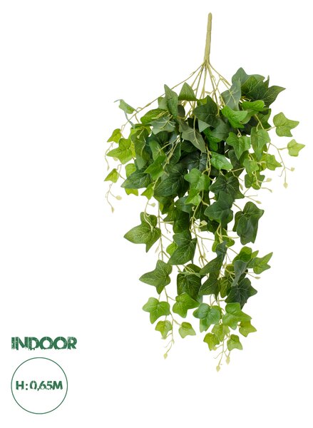 GloboStar® Artificial Garden IVY HANGING BRANCH 20253 Τεχνητό Διακοσμητικό Κρεμαστό Φυτό Κισσός Υ130cm