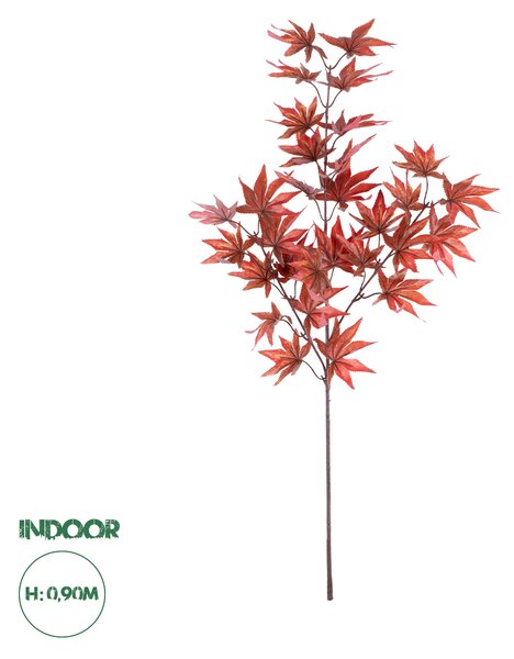 GloboStar® Artificial Garden MAPLE BRANCH 20263 Τεχνητό Διακοσμητικό Κλαδί Σφένδαμου Π25 x Υ90cm