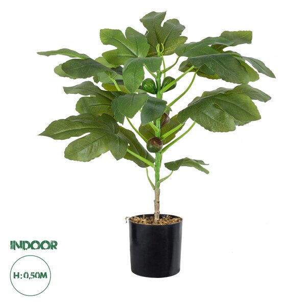 GloboStar® Artificial Garden FIG TREE 20380 Τεχνητό Διακοσμητικό Φυτό Συκιά Υ50cm