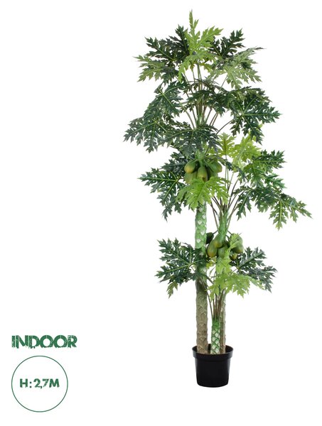 GloboStar® Artificial Garden PAPAYA TREE 20383 Τεχνητό Διακοσμητικό Φυτό Παπάγια Υ270cm