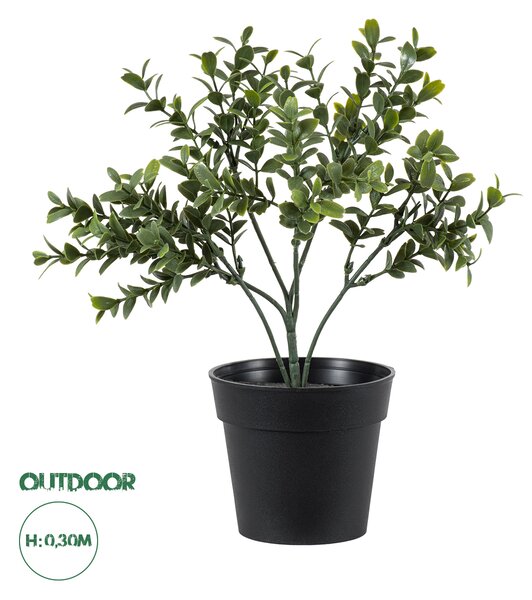 GloboStar® Artificial Garden BUXUS 20388 Τεχνητό Διακοσμητικό Φυτό Πυξός Υ30cm