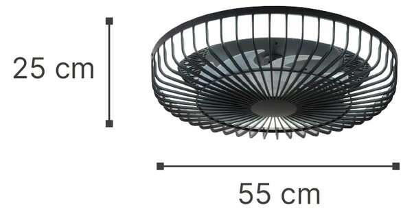 It-Lighting Waterton 36W 3CCT LED Fan Light in Black Color (101000620)