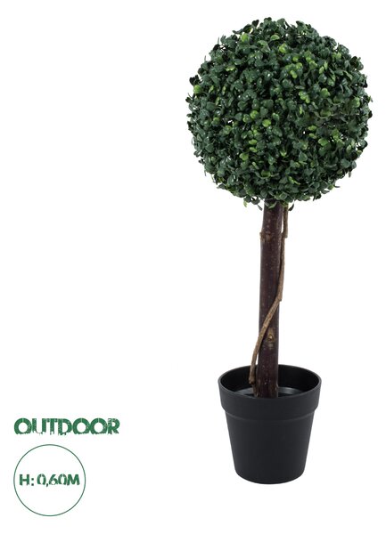 GloboStar® Artificial Garden BUXUS 20405 Τεχνητό Διακοσμητικό Φυτό Πυξός Υ60cm