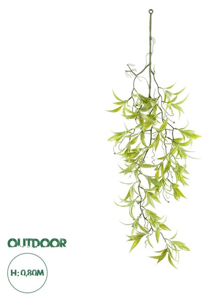 GloboStar® Artificial Garden SALIX MATSUDANA HANGING BRANCH 20414 Τεχνητό Διακοσμητικό Κρεμαστό Φυτό Ιτέα Υ80cm