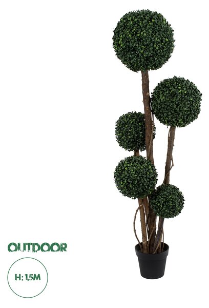 GloboStar® Artificial Garden BUXUS 20403 Τεχνητό Διακοσμητικό Φυτό Πυξός Υ150cm