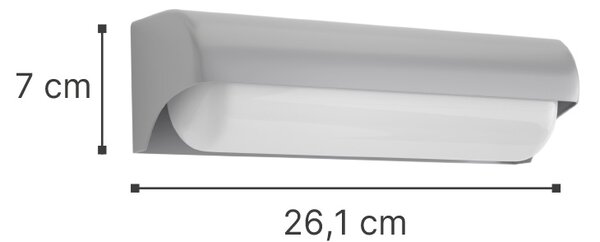 It-Lighting Erie LED 10W 3CCT Outdoor Wall Lamp White D:26,1cmx7cm (80203020)