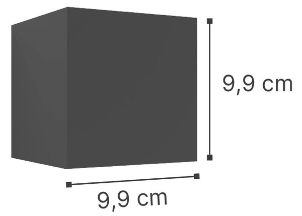 It-Lighting Emerald LED 10W 3000K Outdoor Wall Lamp White D:9,9cmx9,9cm (80203121)