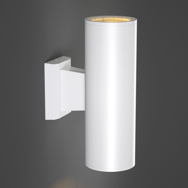 It-Lighting Winnipeg 2xΕ27 Outdoor Up-Down Wall Lamp White D:15.3cmx26cm (80203424)