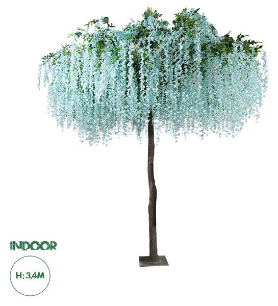 GloboStar® Artificial Garden WISTERIA FLOWER TREE 20433 Τεχνητό Διακοσμητικό Δέντρο Βιστερία Υ340cm