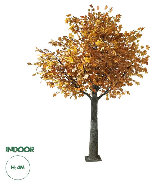 GloboStar® Artificial Garden ACER RUBRUM SYCAMORE TREE 20437 Τεχνητό Διακοσμητικό Δέντρο Κόκκινος Σφένδαμος Υ400cm