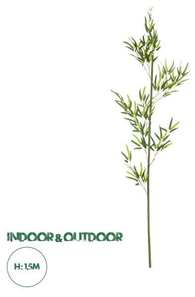 GloboStar® Artificial Garden BAMBOO BRANCH 20438 Τεχνητό Διακοσμητικό Κλαδί Μπαμπού Υ150cm