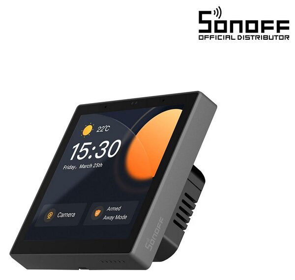 GloboStar® 80094 SONOFF NSPanel86PB Wi-Fi & Zigbee 3.0 Smart Scene Wall Switch (86/EU Type) - AC 100-240V - Integrated HMI Touch Panel - Smart Controller & Gateway for All Smart Devises