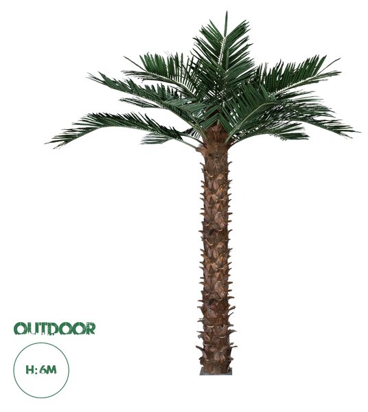 GloboStar® Artificial Garden COCONUT PALM TREE 20436 Τεχνητό Διακοσμητικό Φοινικόδεντρο Κοκοφοίνικας Υ600cm