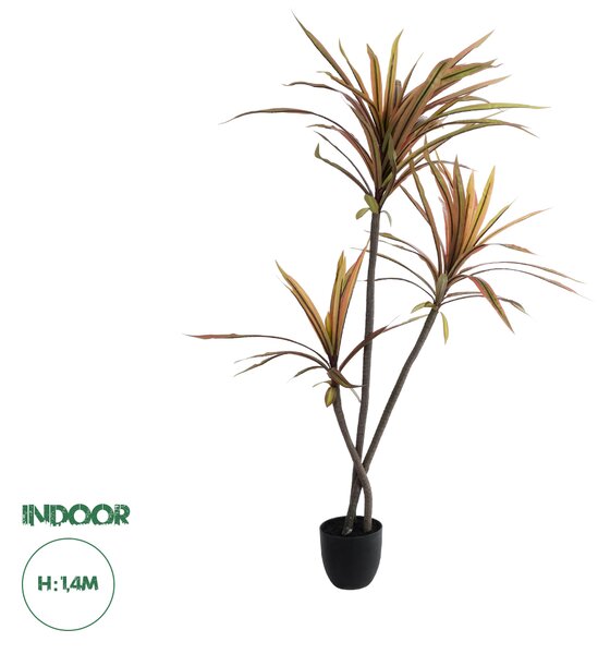 GloboStar® Artificial Garden DRAGON BLOOD TREE 20969 - Τεχνητό Διακοσμητικό Φυτό Δράκαινα Φ100 x Υ140cm