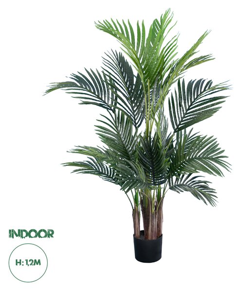 GloboStar® Artificial Garden ARECA PALM TREE 20010 - Τεχνητό Διακοσμητικό Φυτό Φοινικόδεντρο Αρέκα Υ120cm