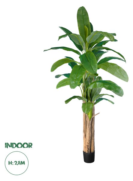 GloboStar® Artificial Garden BANANA TREE 20019 - Τεχνητό Διακοσμητικό Φυτό Μπανανιά - Μπανανόδεντρο Υ280cm