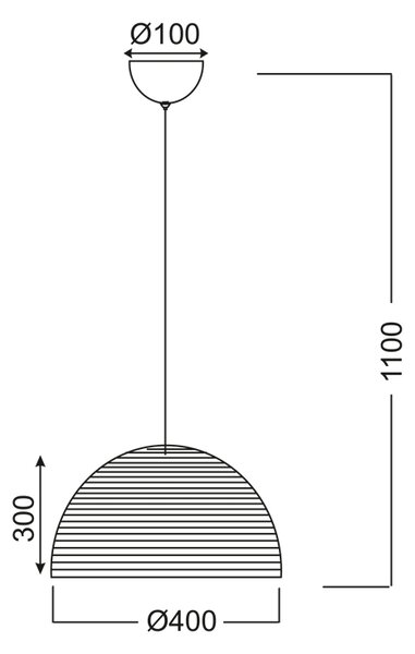 ΚΡΕΜΑΣΤΟ 1Χ100W ΠΛΕΓΜΑ Ε27 ZINC