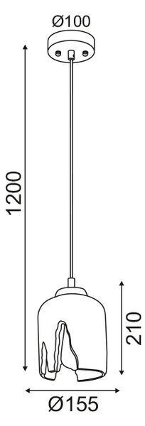 ΚΡΕΜΑΣΤΟ Φ/Σ 1ΧΕ27 ΤΣΙΜΕΝΤΟ Φ15,5ΧΗ120CM POE