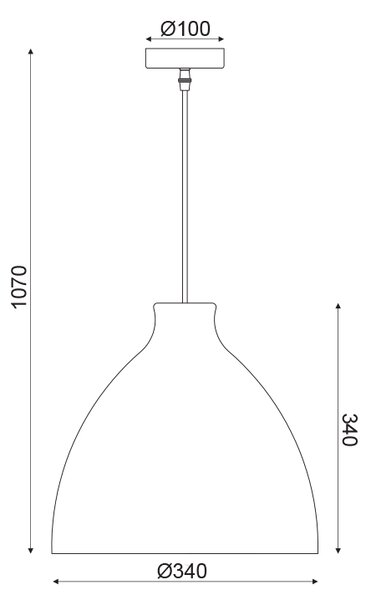 ΚΡΕΜΑΣΤΟ Φ/Σ 1ΧΕ27 ΚΑΛΑΜΙ Φ34ΧΗ107CM OIA