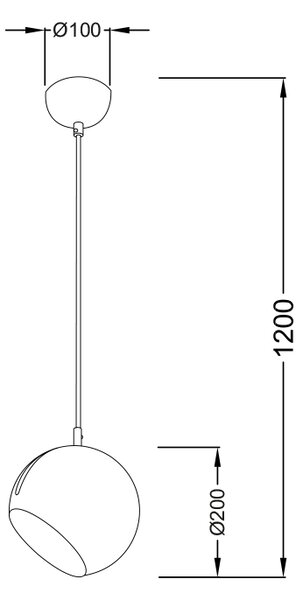 ΚΡΕΜΑΣΤΟ Φ/Σ 1ΧΕ27 ΜΕΤΑΛΛΙΚΟ ΧΡΩΜΙΟ Φ20XH120CM HOSTA