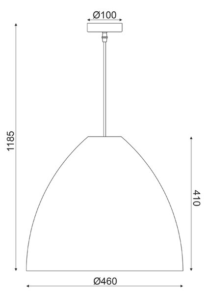 ΚΡΕΜΑΣΤΟ Φ/Σ 1ΧΕ27 ΚΑΛΑΜΙ Φ45ΧH119CM OIA