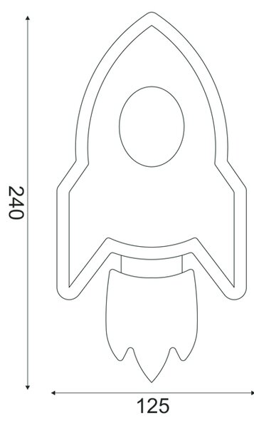 ΕΠΙΤΟΙΧΟ Φ/Σ LED 5.5W 3000K 385LM NASA ΜΑΥΡΟ MDF 24X13X3.8CM