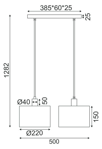 ^ΚΡΕΜΑΣΤΟ Φ/Σ 2ΧΕ27 CHIOS ΚΡΕΜ ΥΦΑΣΜΑ+ΞΥΛΟ 50X22XH130CM