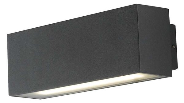 Φωτιστικό Τοίχου - Απλίκα Agera LED-W-AGERA-180 2x8W Led 18x7x6,5cm Black Intec