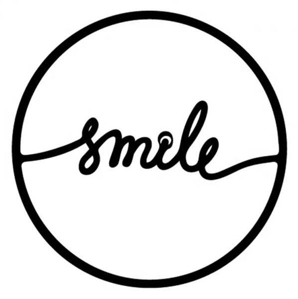 Διακοσμητικό Τοίχου Smile 214237 45x3x45cm Black Megapap