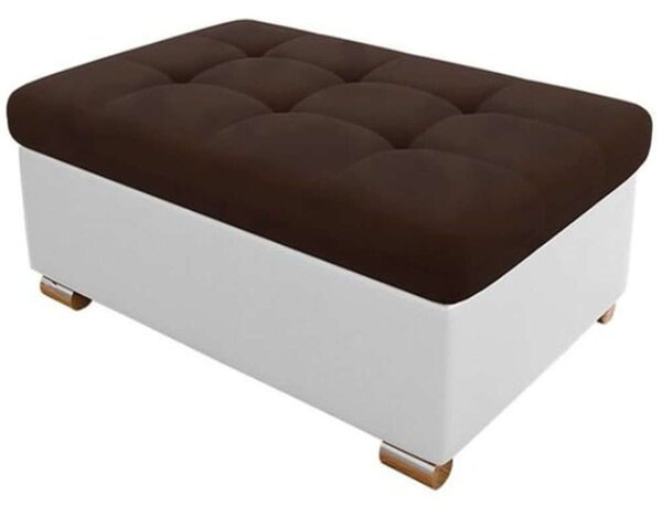 Σκαμπό Niko Plus 161631899 96x70x41cm Brown-White