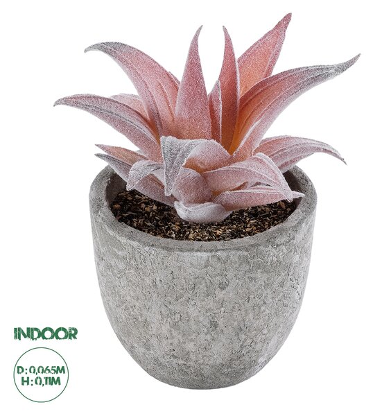 GloboStar® Artificial Garden SUCCULENT ALOE 21032 Διακοσμητικό Φυτό Παχύφυτο Αλόη Υ11cm