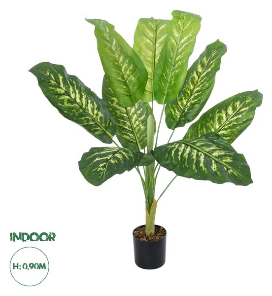 GloboStar® Artificial Garden CALATHEA PLANT 20940 Διακοσμητικό Φυτό Καλαθέα Φ80 x Υ90cm