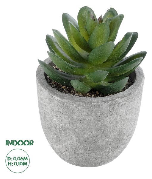 GloboStar® Artificial Garden SUCCULENT SEDEVERIA 21023 Διακοσμητικό Φυτό Παχύφυτο Σεντεβέρια Υ10cm