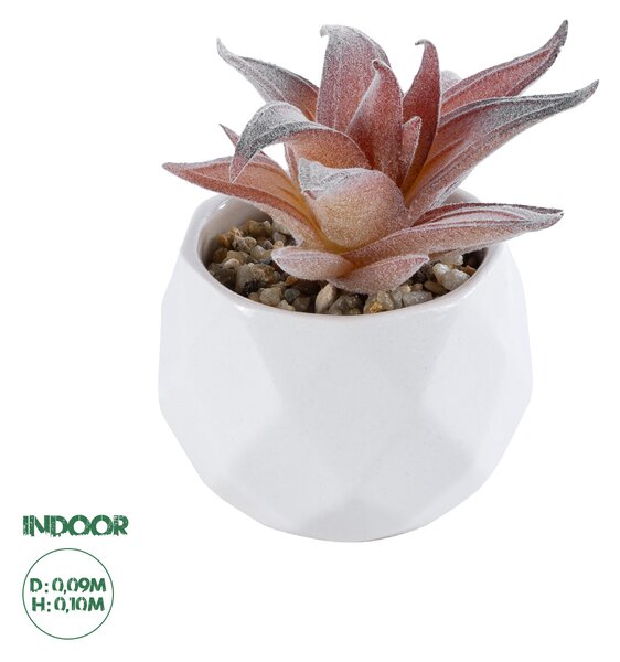 GloboStar® Artificial Garden SUCCULENT ALOE 21006 Διακοσμητικό Φυτό Παχύφυτο Αλόη Υ10cm