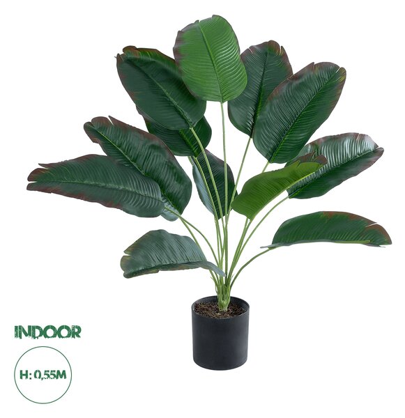 GloboStar® Artificial Garden BANANA PLANT 20928 - Διακοσμητικό Φυτό Μπανανιά Φ70 x Υ55cm