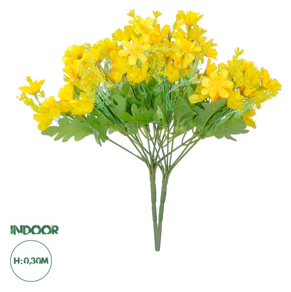 GloboStar® Artificial Garden CHRYSANTHEMUM BRANCH 21134 Τεχνητό Διακοσμητικό Κλαδί Χρυσάνθεμου Y30cm Σετ 2 τεμαχίων