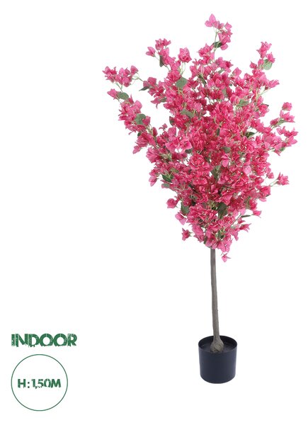 GloboStar® Artificial Garden BOUGAUVILLEA 20664 Τεχνητό Διακοσμητικό Φυτό με Ανθη Μπουκανβίλιας Φουξ Υ150cm