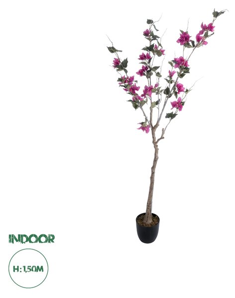 GloboStar® Artificial Garden BOUGAUVILLEA 20675 Τεχνητό Διακοσμητικό Φυτό με Ανθη Μπουκανβίλιας Φουξ Υ150cm