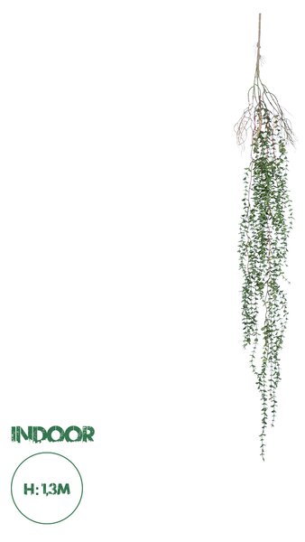 GloboStar® Artificial Garden EUCALYPTUS HANGING PLANT 20618 Τεχνητό Διακοσμητικό Κρεμαστό Φυτό Ευκάλυπτος Υ130cm