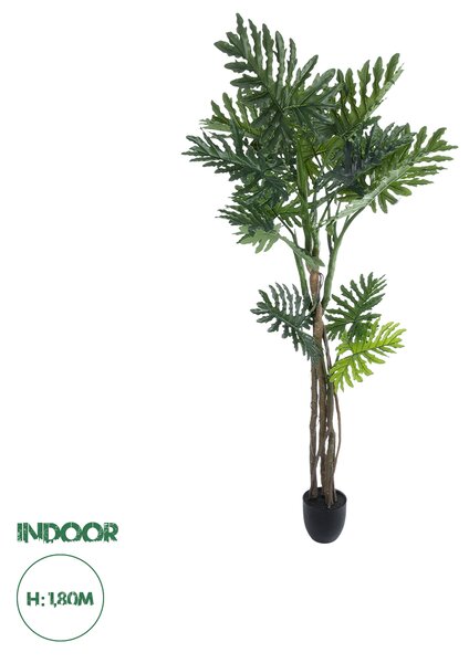 GloboStar® Artificial Garden PHILODENDRON 20685 Τεχνητό Διακοσμητικό Φυτό Φυλλόδενδρο Υ180cm